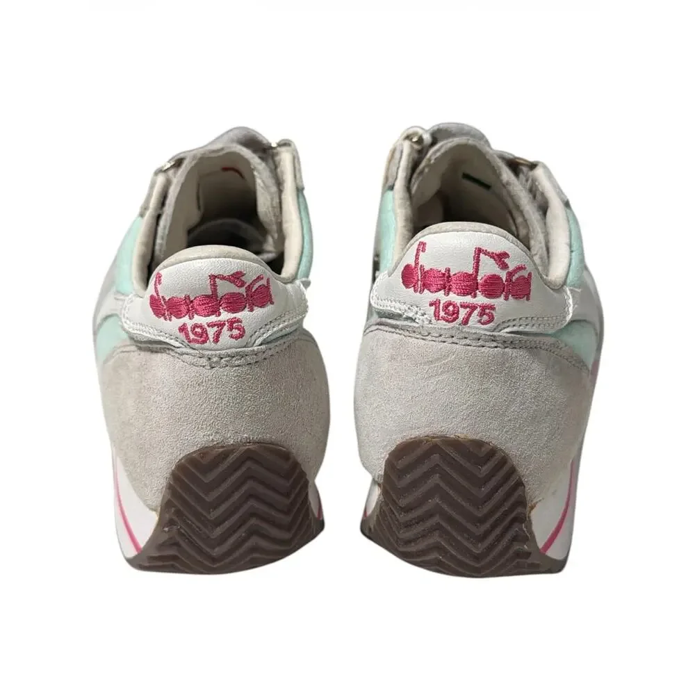 Diadora Heritage Equipe W SW HH Sneakers Womens 5.5 Sky Blue White Suede NWT